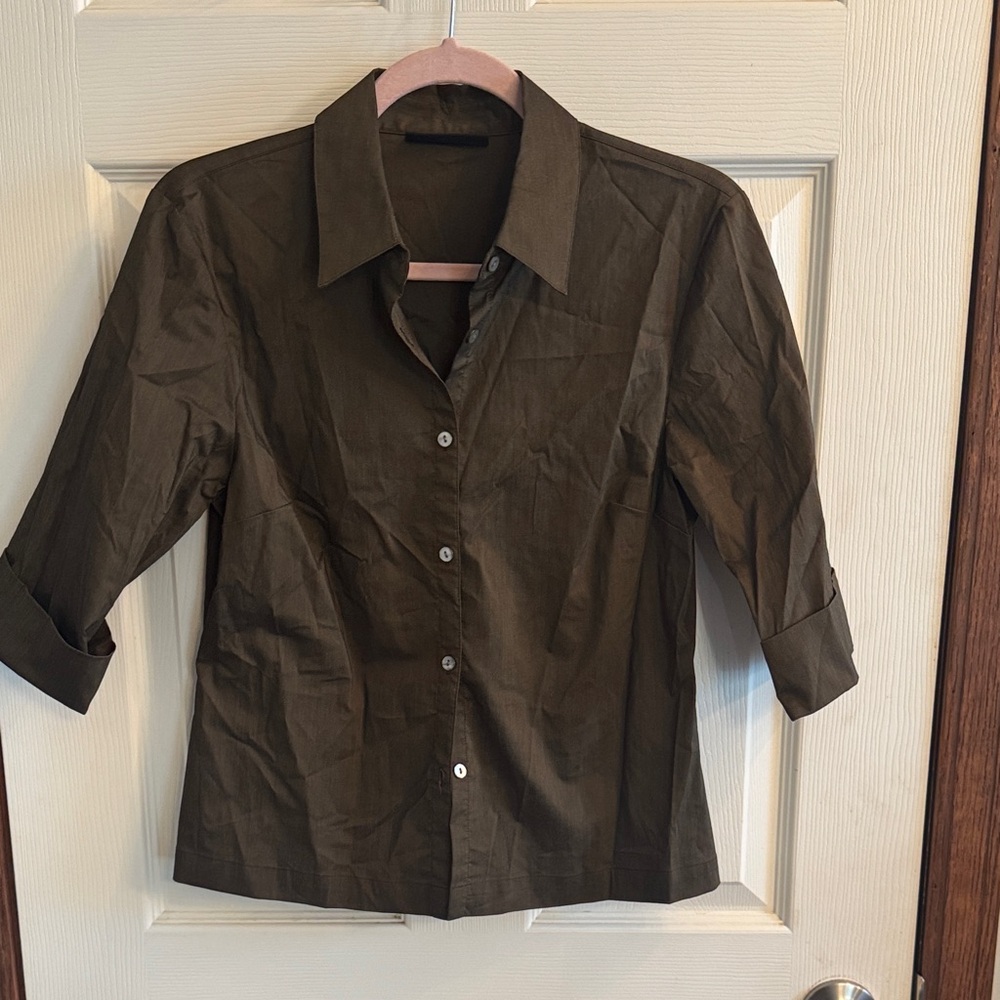 Valerie Stevens Dark Olive‎ Top
